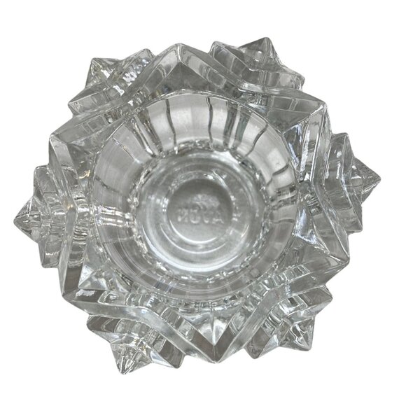 Vintage Avon Starburst Clear Glass Votive Candle Holder - Picture 2 of 5